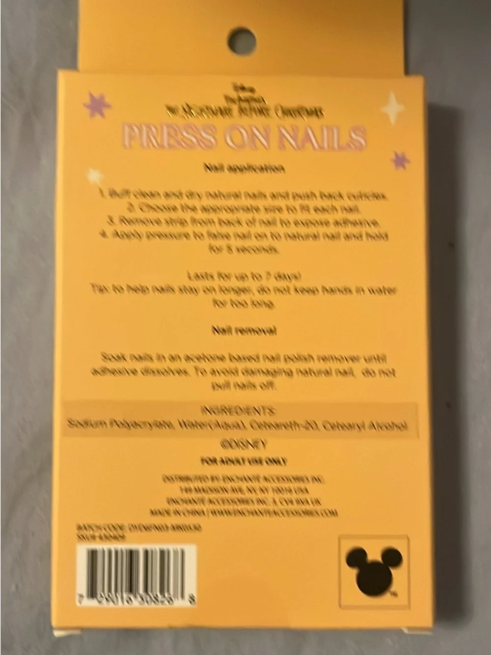 Press On Nails Packaging